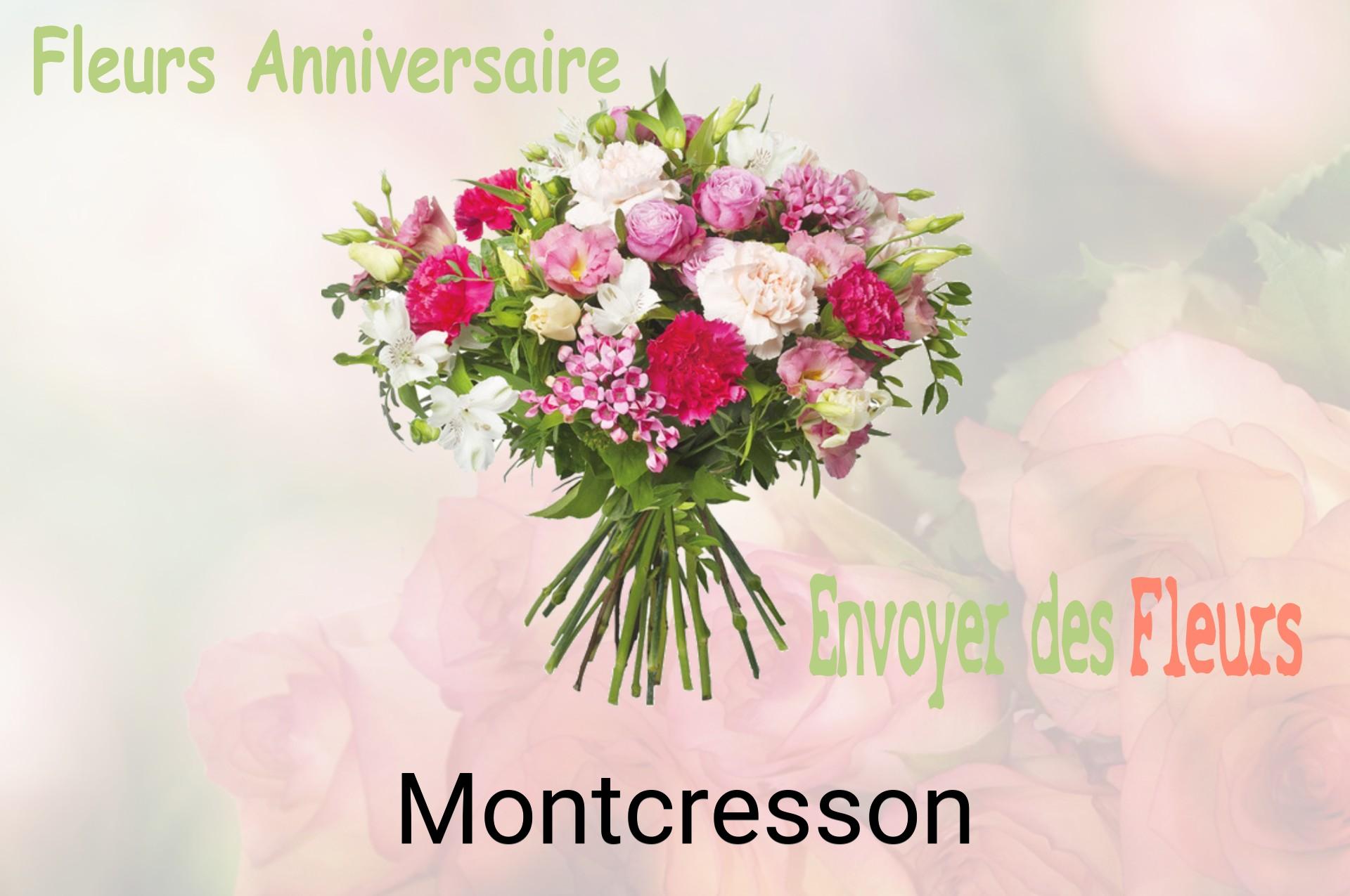 Bouquet de fleurs d’anniversaire livré à Montcresson